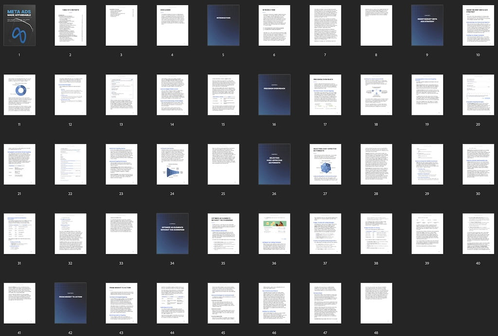 Meta Ads Made Affordable - Ebook